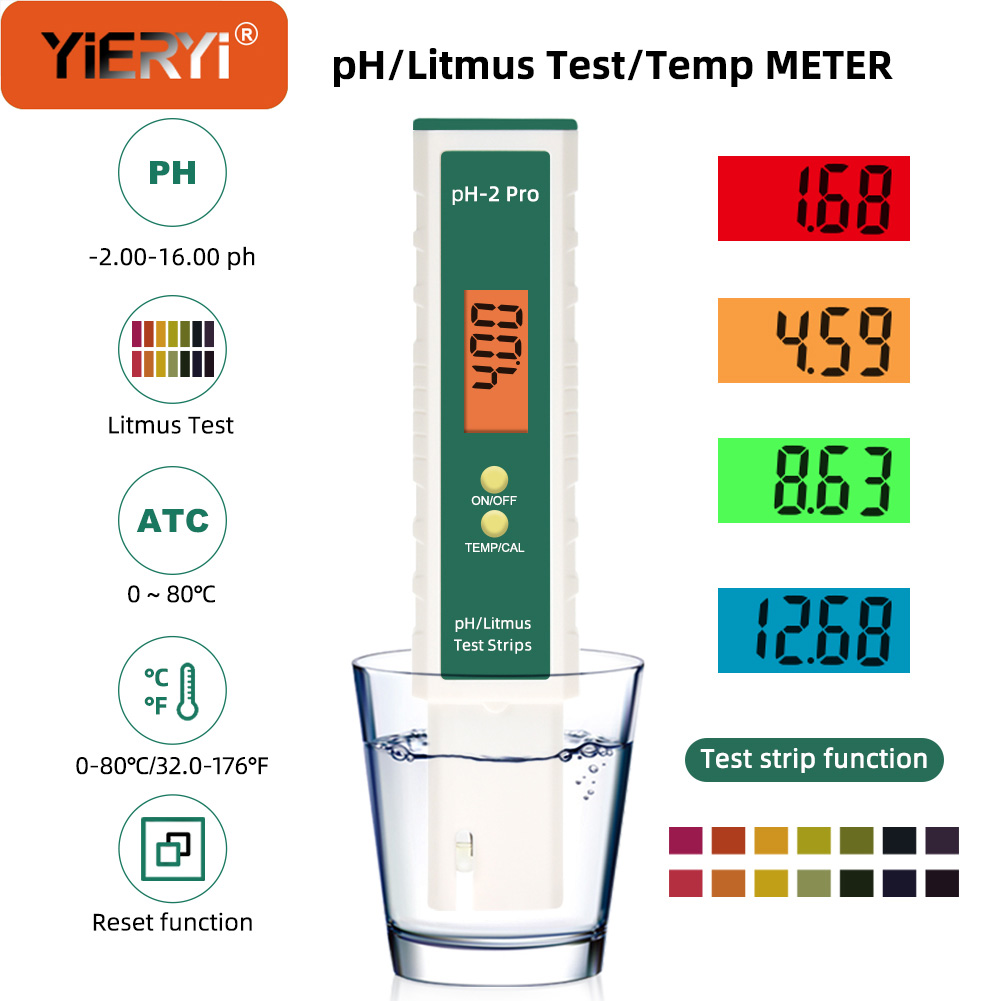 Ph Meter Digital Water Tester - Yieryi Dijital PH Ölçer LCD Turnusol