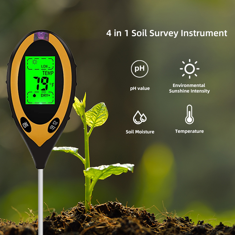 Ph Meter Digital Water Tester - Toprak PH Ölçer Test Cihazı Toprak