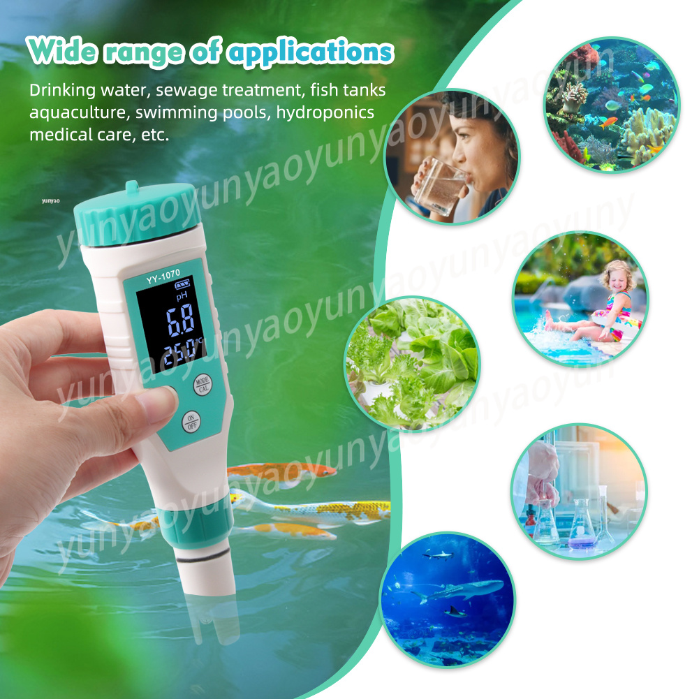 Ph Meter Digital Water Tester - 7'si 1 arada Dijital Su Kalitesi