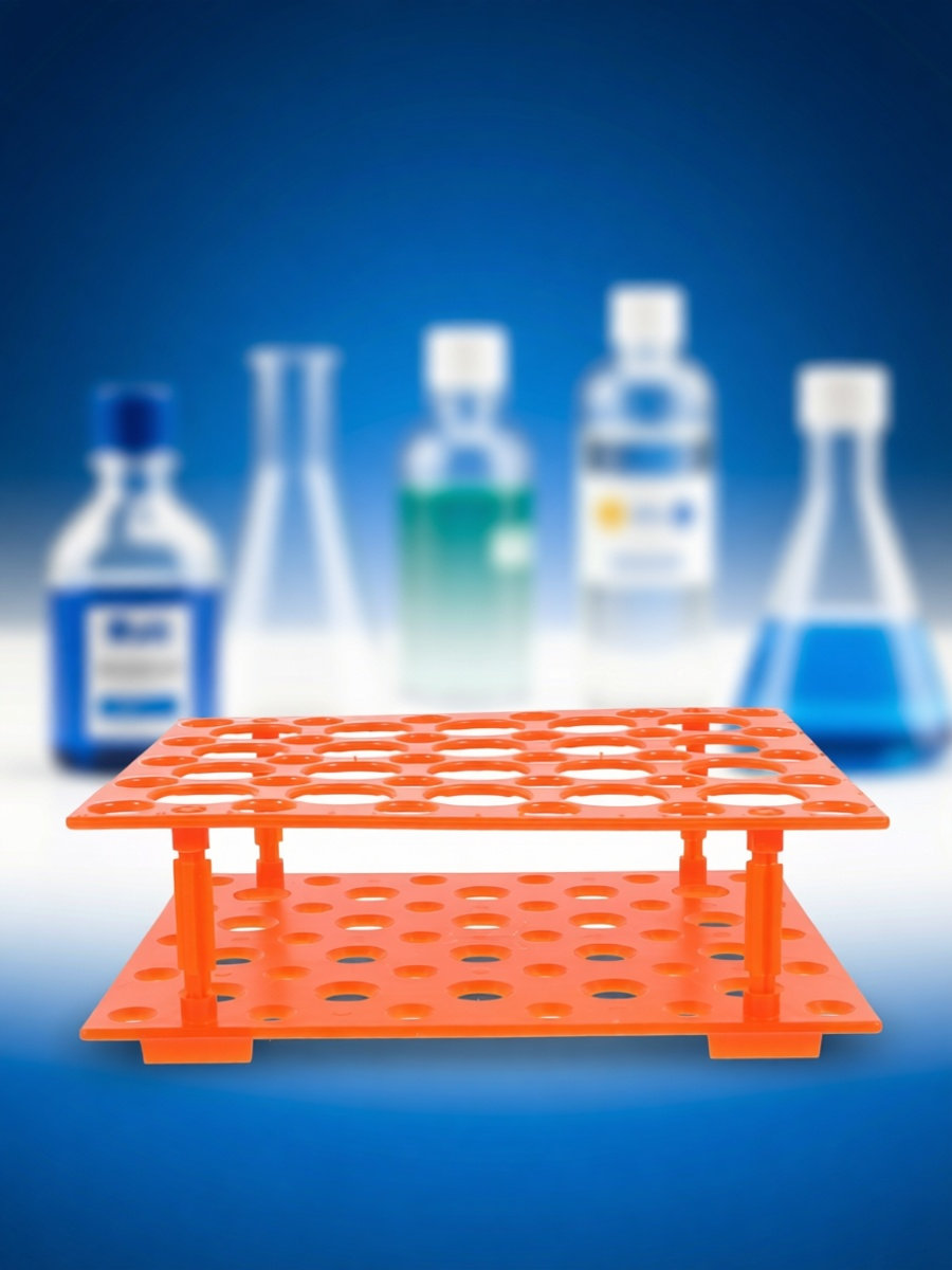 Lab Equipment - 50 Yuvalı Santrifüj Tüpü Tutucu, Sökülebilir,