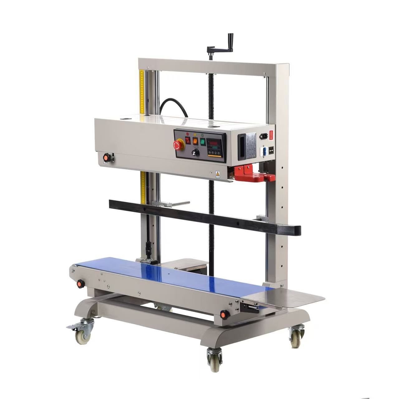 Plastic Bag Impulse Heat Sealer - Dikey Sürekli Bantlı Kapatma Makinesi, Endüstriyel