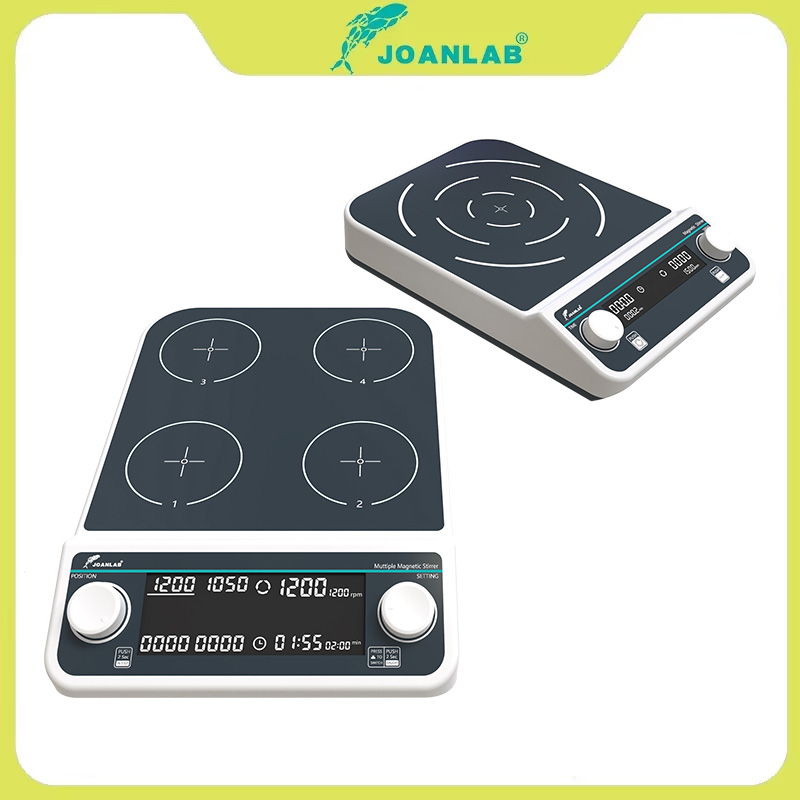 Lab Magnetic Stirrer Hot Plate - Dört istasyonlu Altı Pozisyonlu Çoklu Manyetik