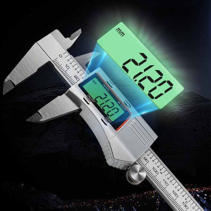 Digital Caliper 150Mm Stainless Steel - 150mm arkadan aydınlatmalı dijital kumpas paslanmaz