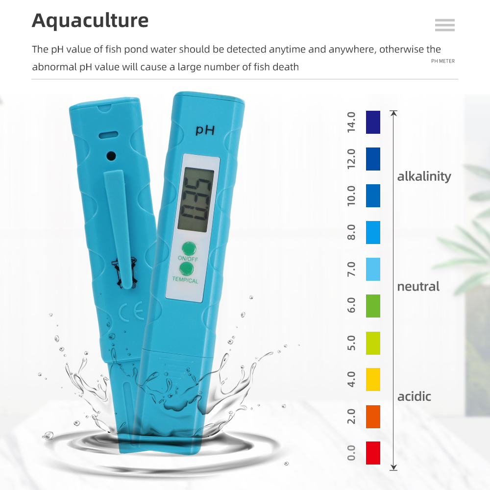 Ph Meter Digital Water Tester - PH Ölçer Akvaryum Cep Kalemi 0.01