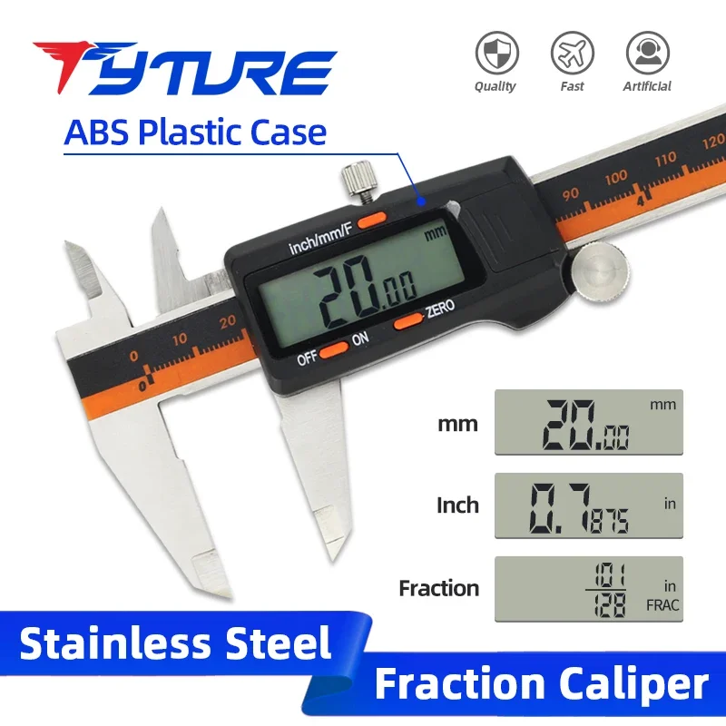 Digital Caliper 150Mm Stainless Steel - Kesir Metal Kumpas Dijital Pakimetre Sürmeli