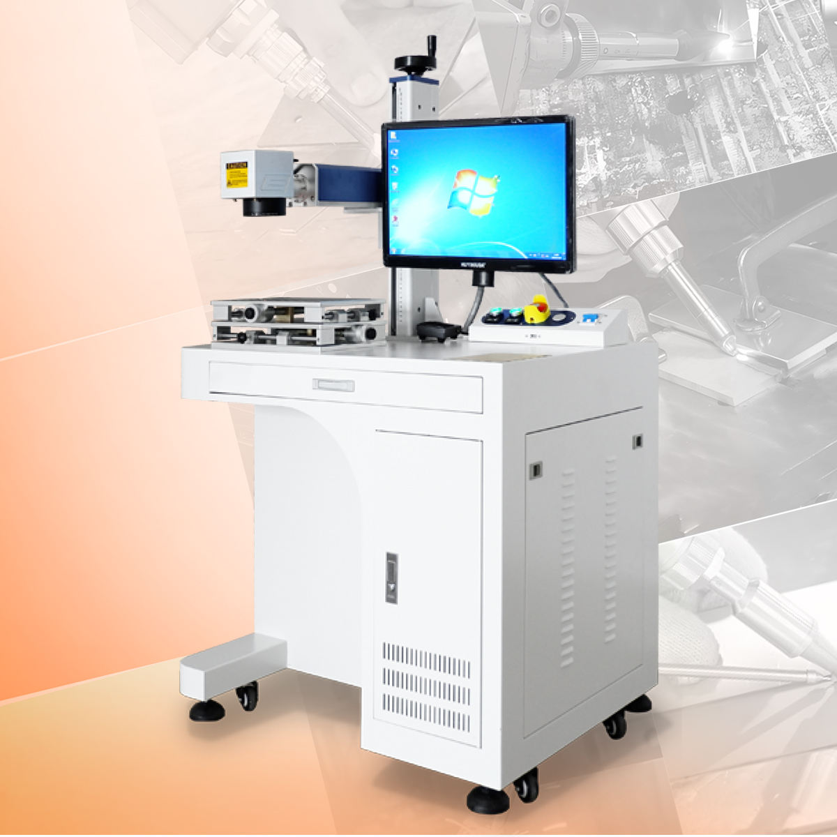 30W 50W 100W 3D Raycus Jpt Mop - Fiber Laser Marking Machine 30W incelemesi ve fiyatı