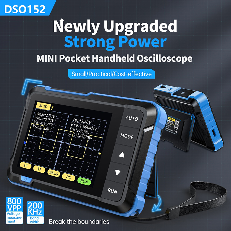 FNIRSI DSO152 Mini el dijital  - Fnirsi Digital Oscilloscope Handheld incelemesi ve fiyatı