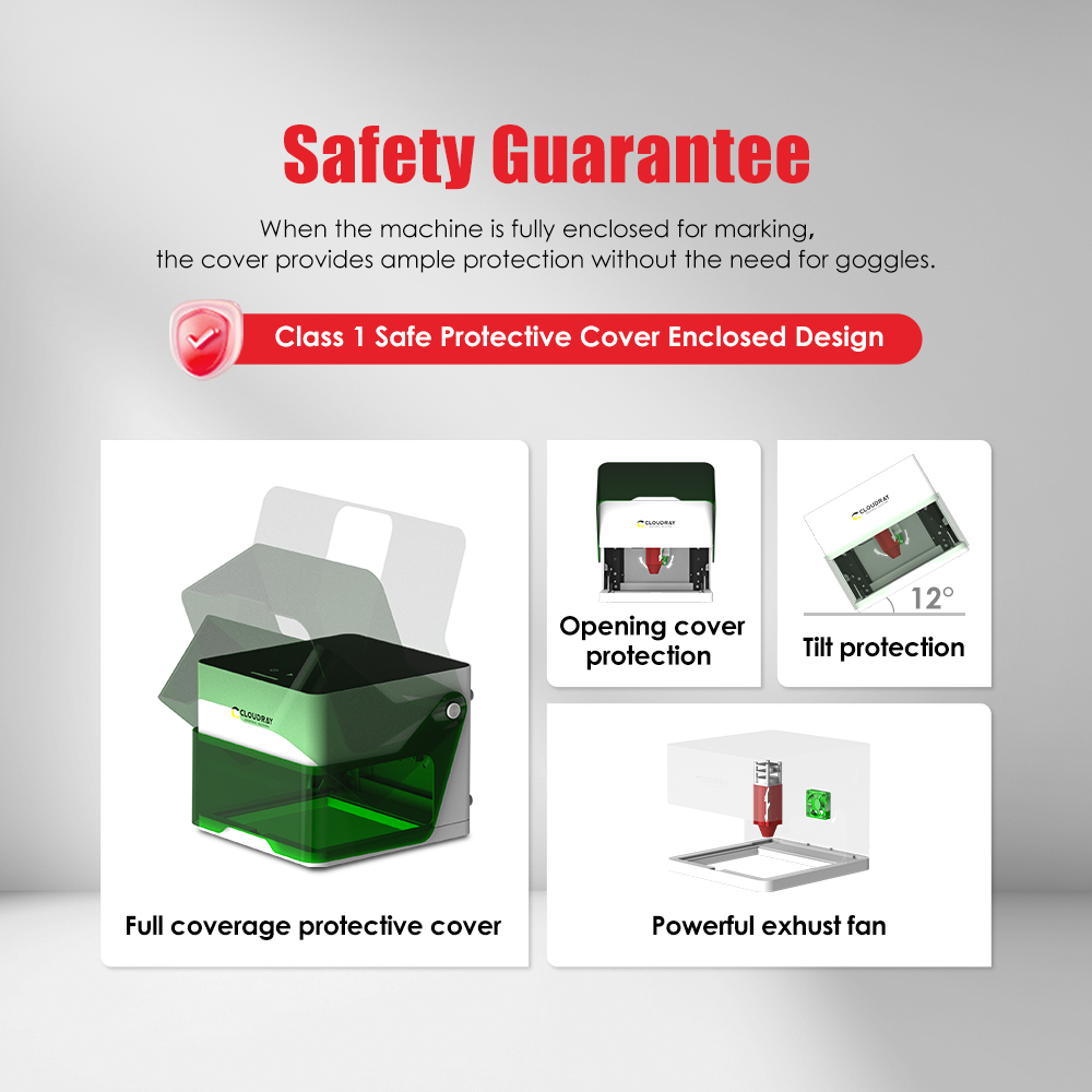 Cloudray 5000 mw CNC Mini Laze - Fiber Laser Marking Machine 30W incelemesi ve fiyatı