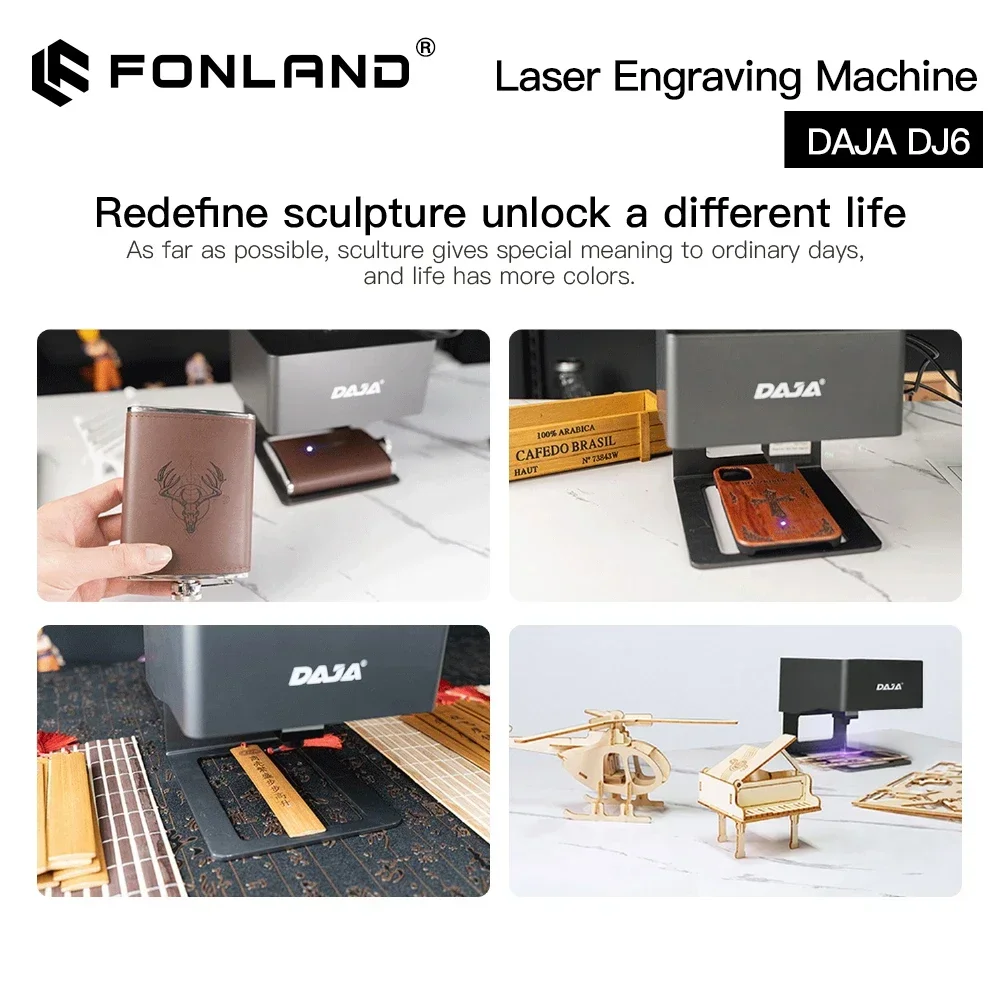 DAJA lazer gravür CNC DIY DJ6  - Fiber Laser Marking Machine 30W incelemesi ve fiyatı