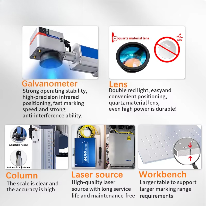 JUNFEI Jpt Raycus Galvo Co2 UV - Fiber Laser Marking Machine 30W incelemesi ve fiyatı