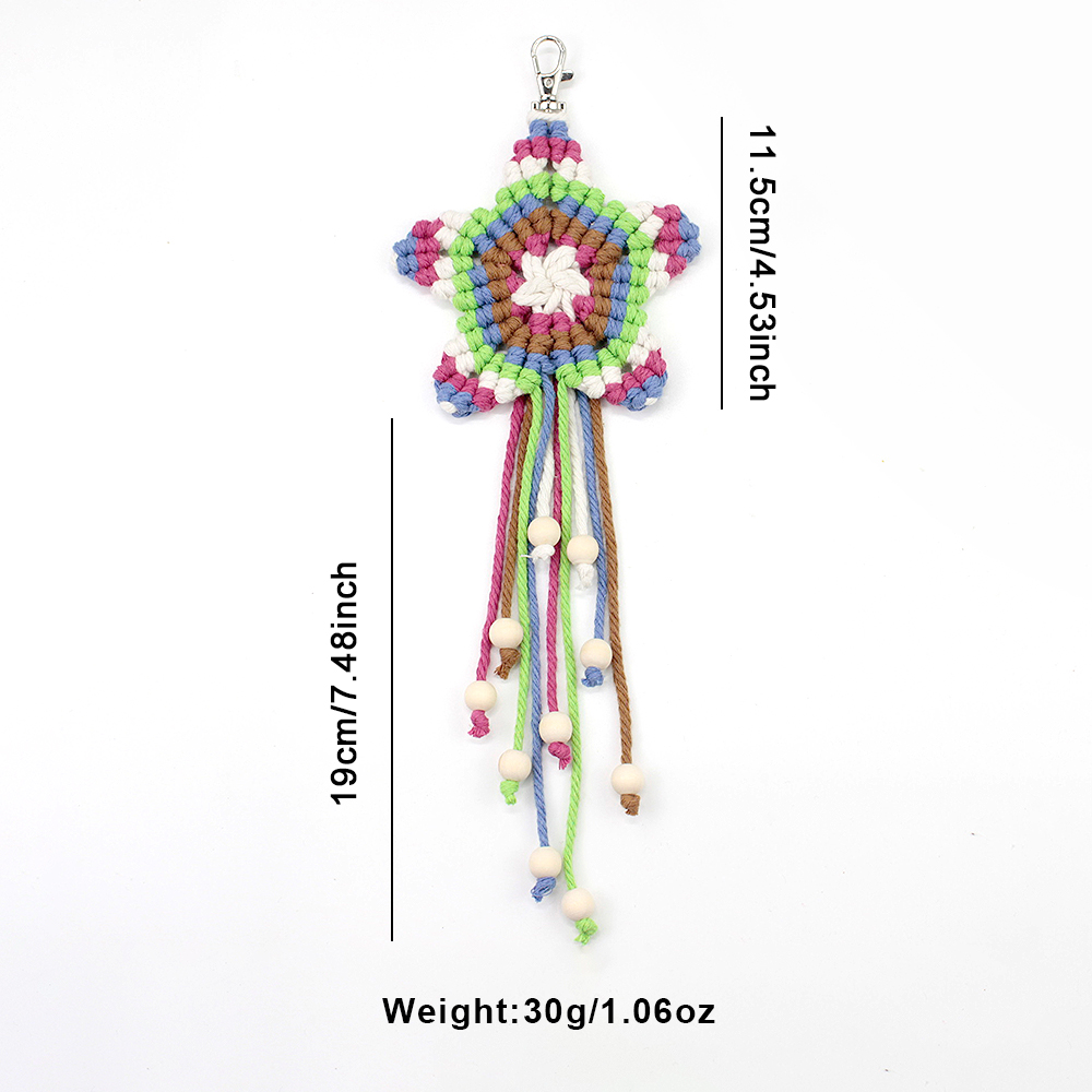 Boho Pentagram Püsküllü Kolye  - Packaging incelemesi ve fiyatı