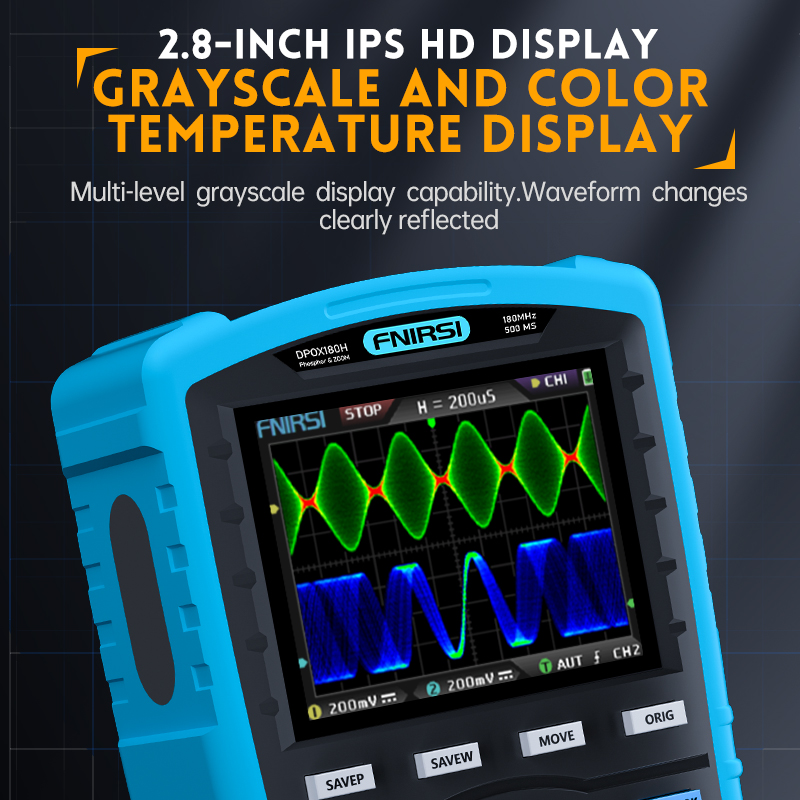 FNIRSI DPOX180H El Tipi Fosfor - Fnirsi Digital Oscilloscope Handheld incelemesi ve fiyatı