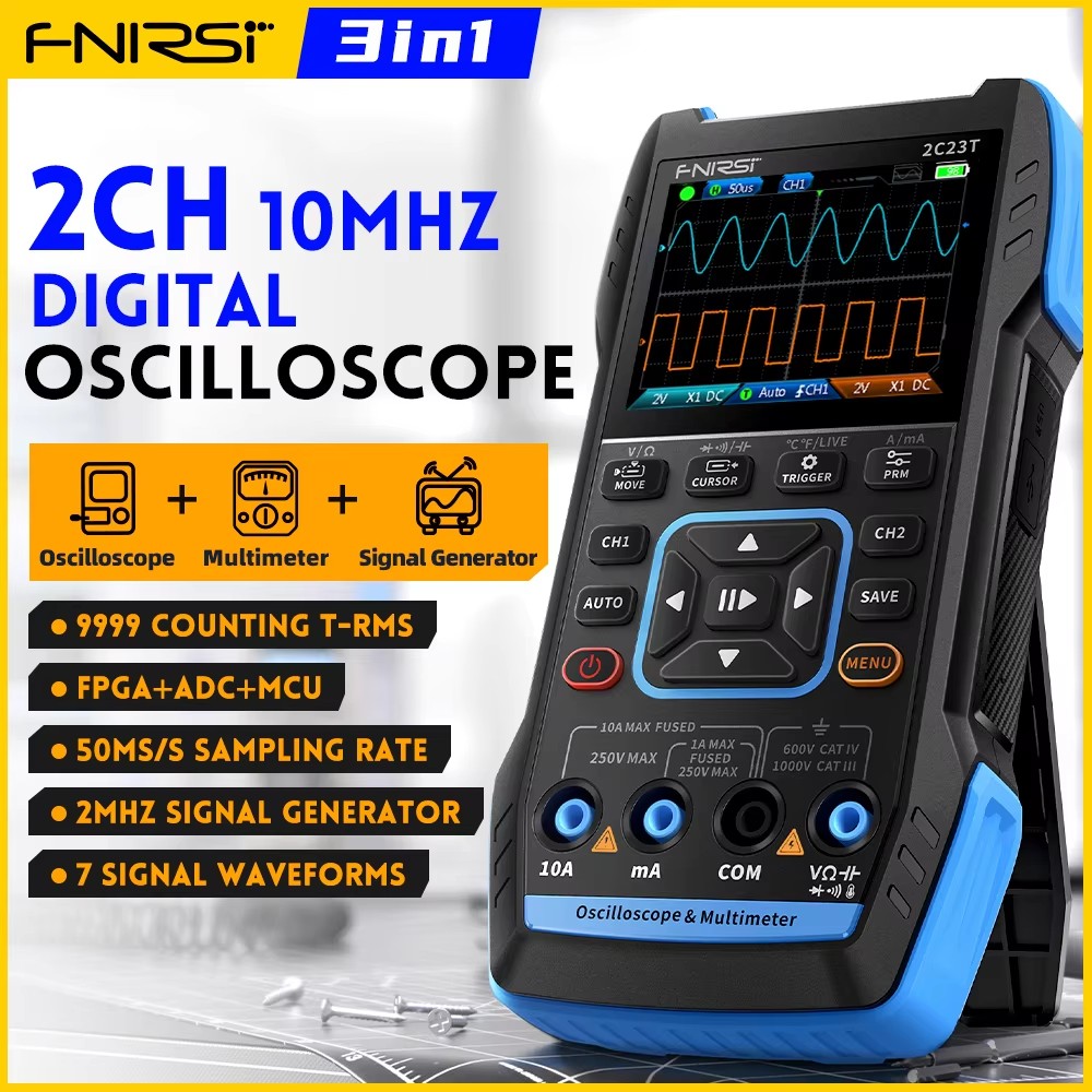 FNIRSI 2C23T El Dijital Osilos - Fnirsi Digital Oscilloscope Handheld incelemesi ve fiyatı