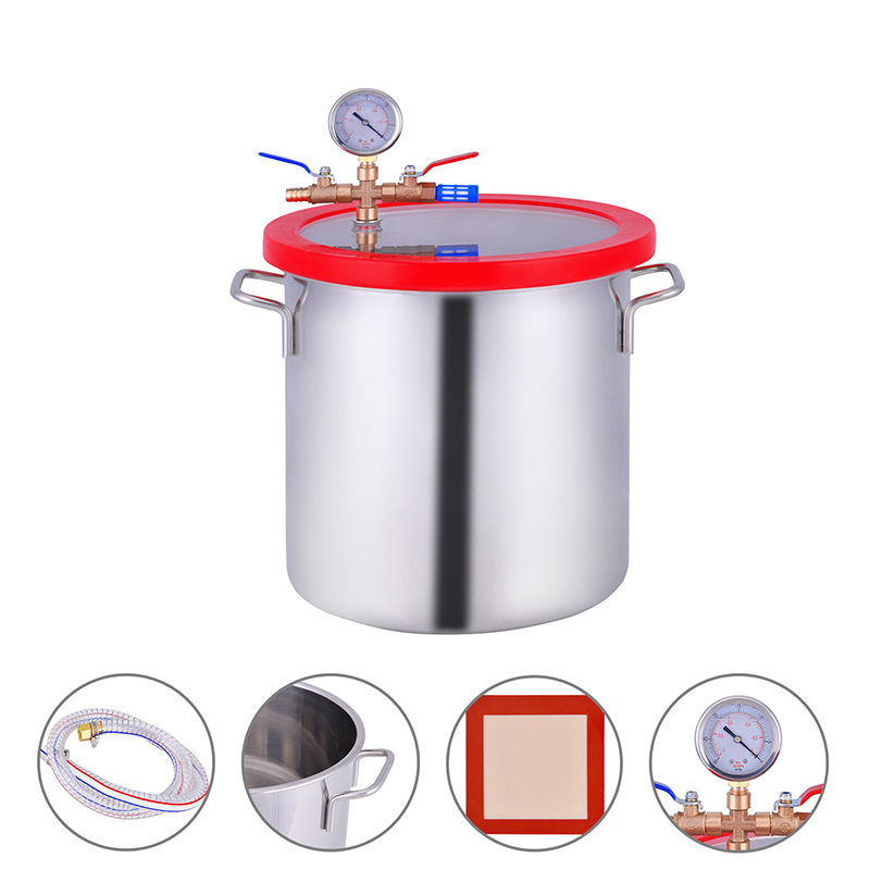 7.2L/12L/20L Paslanmaz Çelik V - Vacuum Chamber Kit With Pump incelemesi ve fiyatı