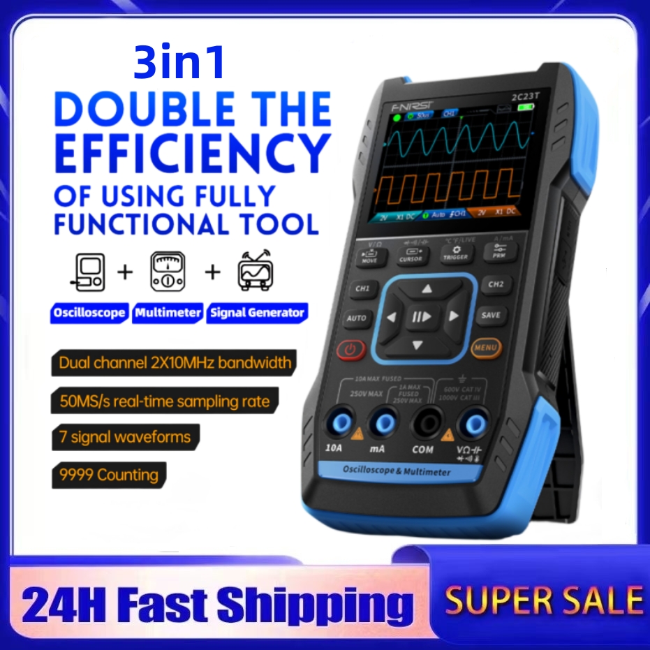 2C23T 3'ü 1 arada Dijital Osil - Fnirsi Digital Oscilloscope Handheld incelemesi ve fiyatı