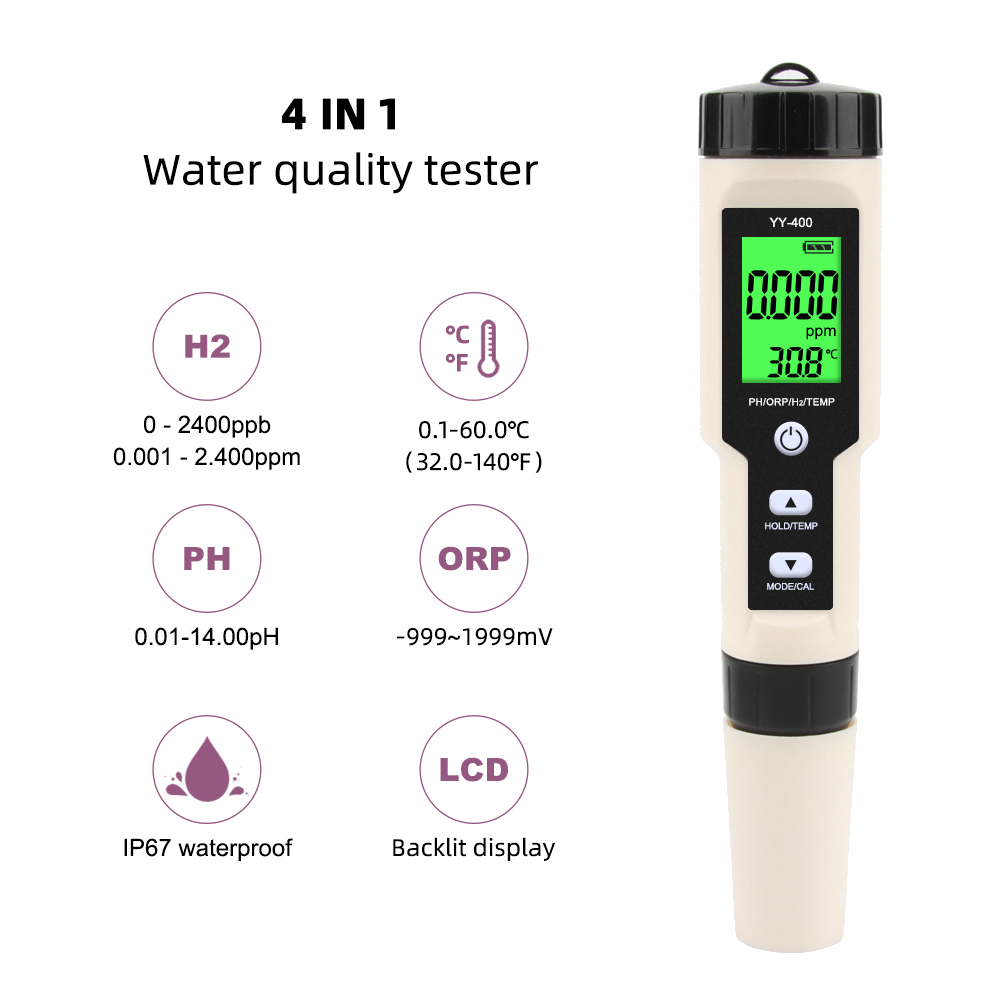 4 in 1 YY-400 PH/ORP/H2 & TEM  - Ph Meter Digital Water Tester incelemesi ve fiyatı