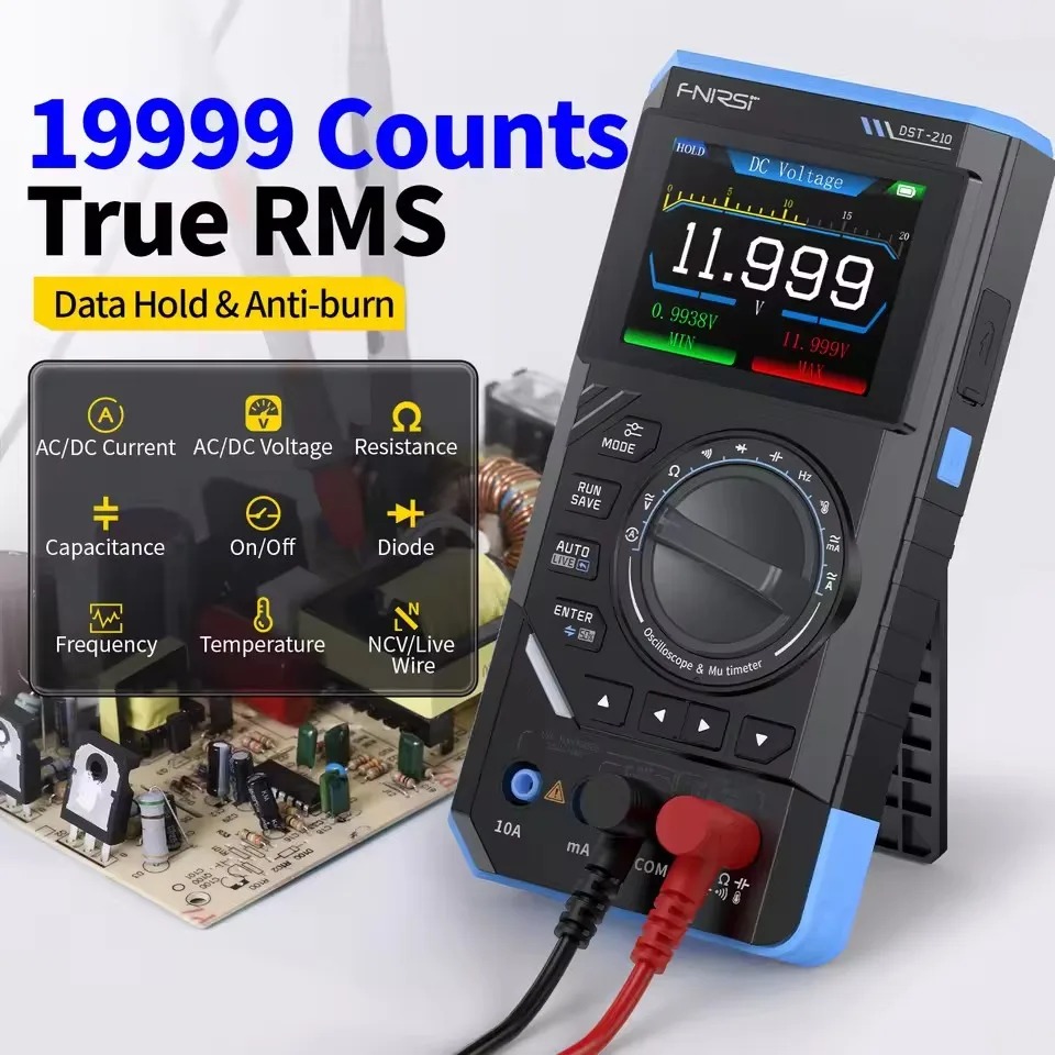 DST210 3'ü 1 Arada Dijital Mul - Fnirsi Digital Oscilloscope Handheld incelemesi ve fiyatı
