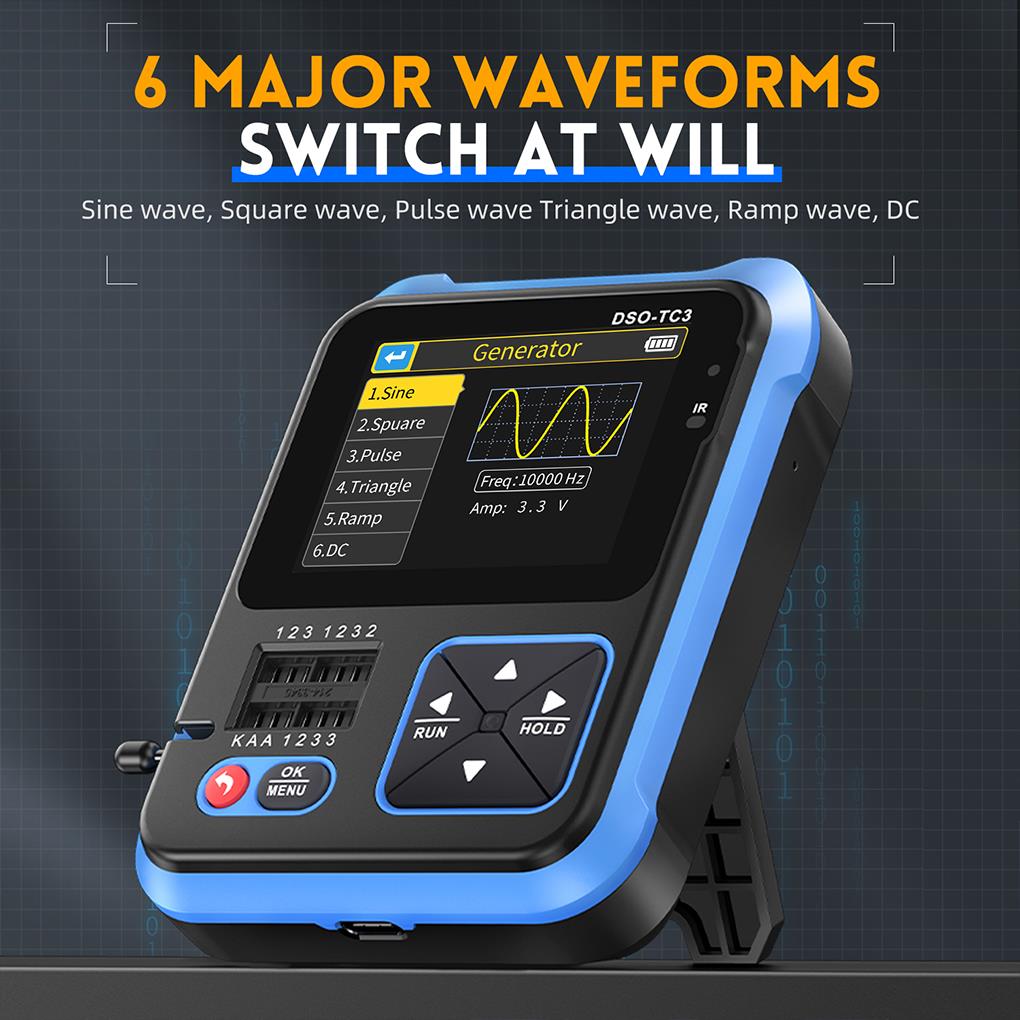 FNIRSI DSO-TC3 3in1 Mini el di - Fnirsi Digital Oscilloscope Handheld incelemesi ve fiyatı